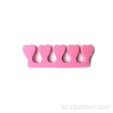 Alat Pedicure Nail Kecantikan Lembut EVA Foam Toe Separator Dengan 5 Jari Kaki Untuk Cat Kuku